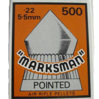 Marksman Pointed .22 calibre Air Gun Pellets 5.5mm 15.5 grains Box of 500