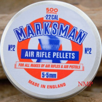 Marksman Round Head .22 calibre Air Gun Pellets 5.5mm 14.00 grains Tin of 500